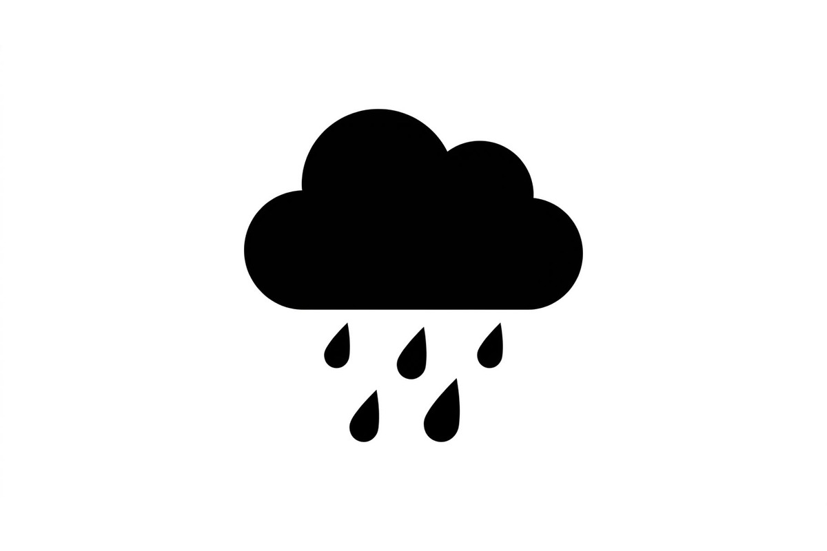Rainfall Cloud Symbol Set, an Object Graphic by Designer_Momina (Photo 5 of 5)