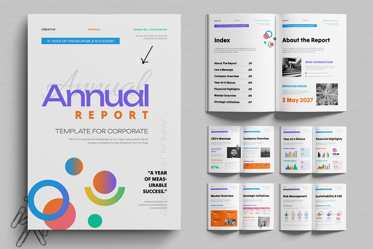 Corporate Annual Financial Report, a Brochure Template by MightyDesign (Photo 1 of 6)