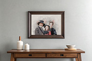 Costume Family Watercolor Art, an Action Add-On by MRI STUDIO (Thumbnail 10 of 27)