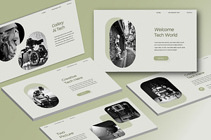 Ai Tech Google Slide Template, a Presentation Template by Overcloud
