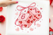 Preppy Six Seven Valentine PNG, an Illustration by Designking (Thumbnail 1 of 6)