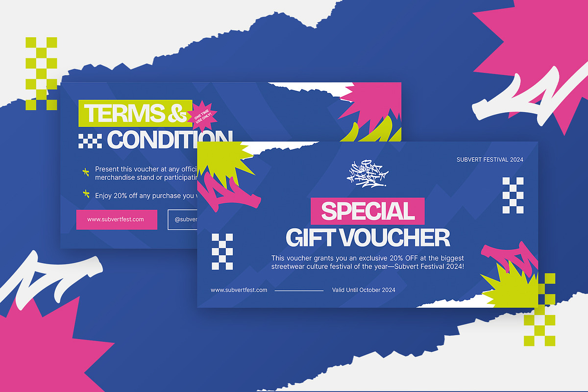 Subvert Fest - Gift Voucher, a Print Template by StreaksideStd (Photo 2 of 3)