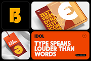 IDOL Poster Font, a Sans Serif Font by kavoon (Thumbnail 2 of 7)