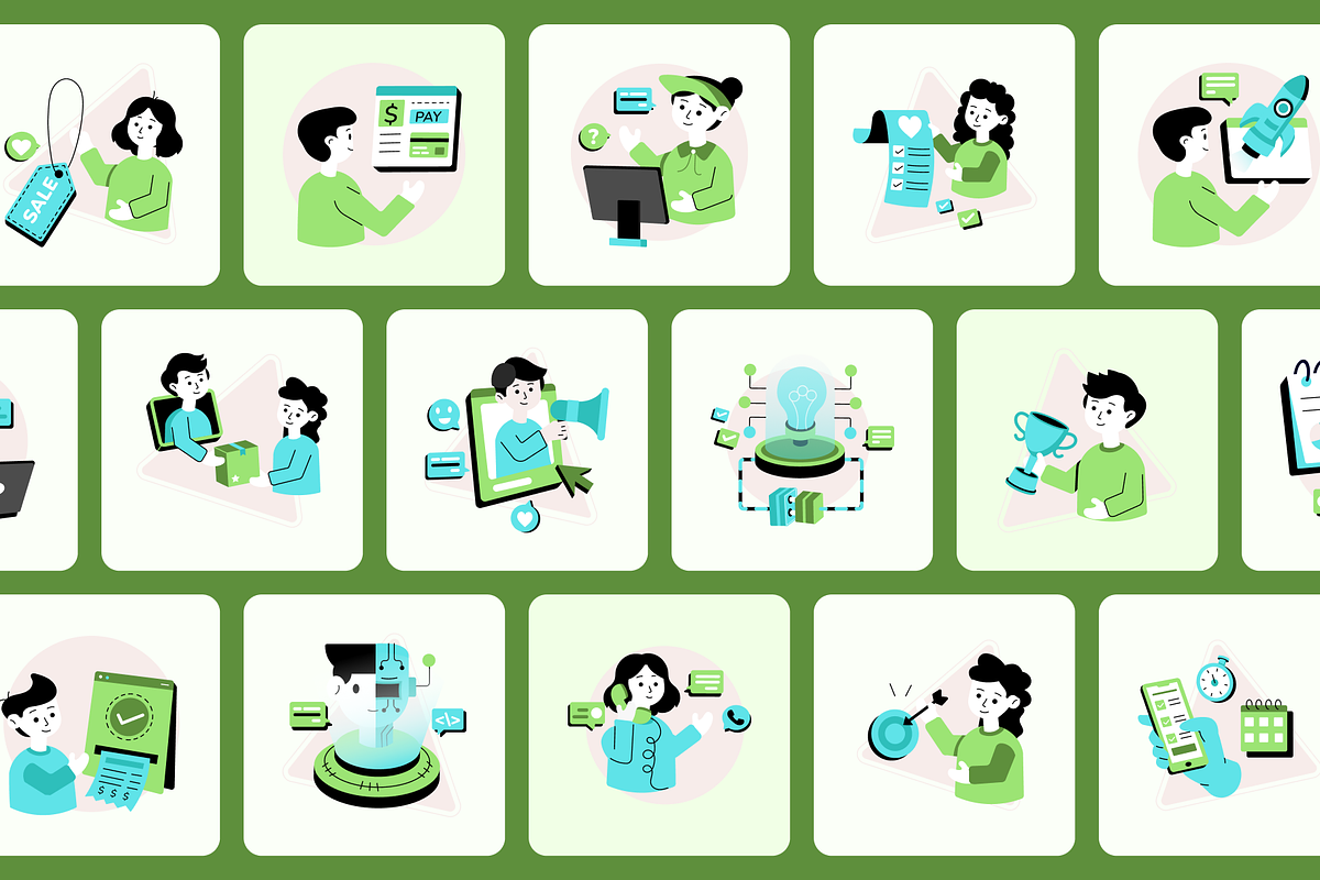 Business Ecosystem Flat Icons Bundle, a Duotone Icon by Vectors Market (Photo 6 of 12)
