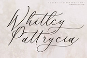 Whitley Pattrycia Luxury Calligraphy, a Script Font by Storytype Studio (Thumbnail 1 of 12)
