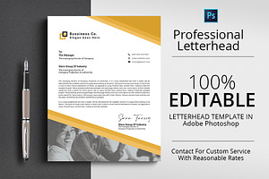 Letterhead Template Design