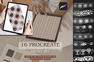 Procreate Seamless Pattern Brush Set