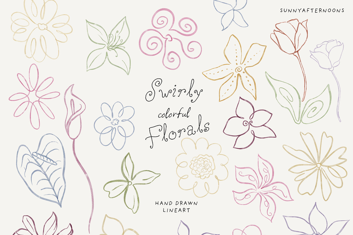 Hand-Drawn Swirly Whimsical Frames, a Decorative Illustration by SunnyAfternoons (Photo 14 of 15)