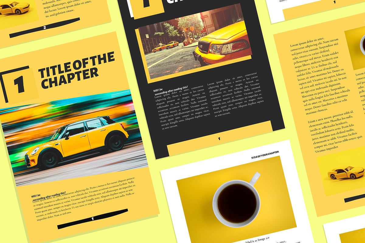 Canva Yellow Ebook Template, a Templates & Theme by ZohairKhanLtd (Photo 5 of 6)
