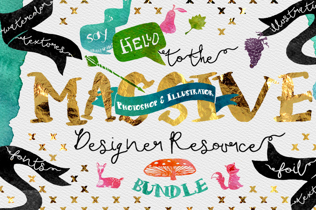Whole Shop Bundle UPDATED, a Texture Illustration by Creativeqube Design (Photo 81 of 253)