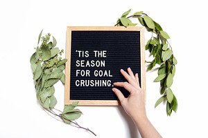 Goal Crushing Letter Board