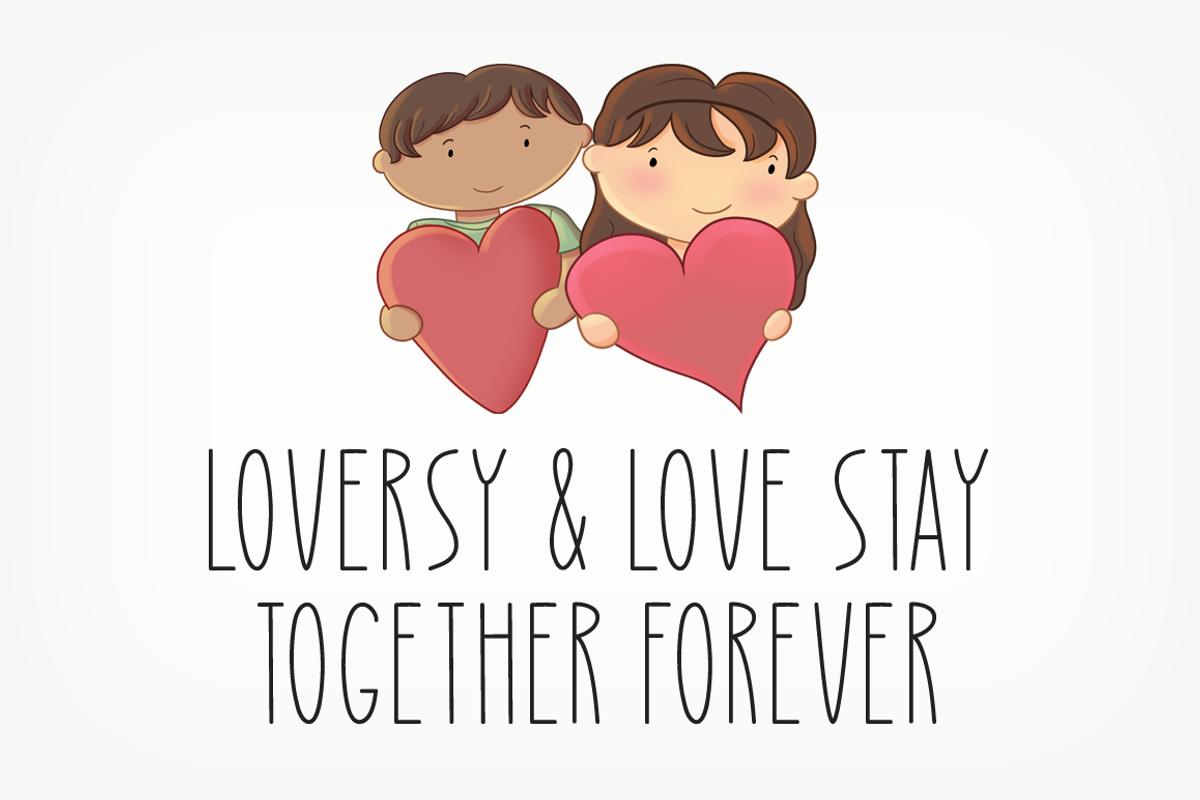 Mushy Loversy Typeface, a Script Font by Seemly Fonts (Photo 2 of 4)