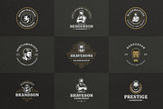 27 Barbershop Logotypes, a Branding & Logo Template by Vasya Kobelev (Thumbnail 7 of 10)