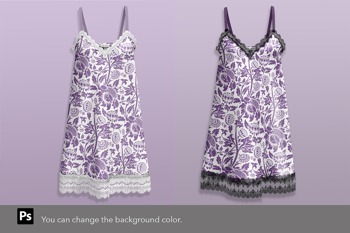 Classic silk chemise mockup., a Shirt Mockup by Irena Matiash shop (Photo 4 of 6)