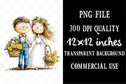 Elegant Wedding Couple PNG, a Person Illustration by Designking (Thumbnail 4 of 5)