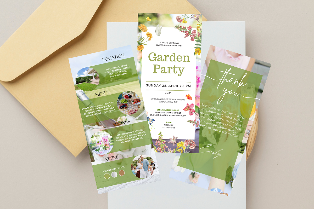 Garden Party Birthday Invitation, an Invitation Template by Earth5168 (Photo 5 of 10)
