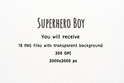 Superhero Boy Watercolor Sublimation, an Illustration by Maysa Art (Thumbnail 6 of 6)