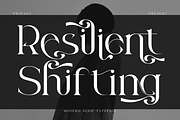 Resilient Shifting - Elegant Font, a Serif Font by 177Studio (Thumbnail 1 of 8)