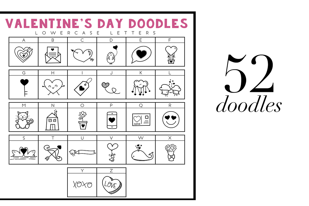 Valentine - A Doodle Font preview 2