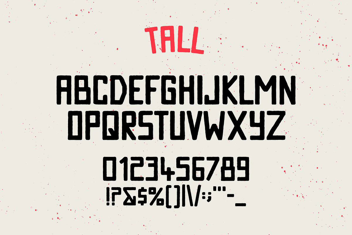 Grit Shop | Vintage Textured Font, a Sans Serif Font by HeyAidan (Photo 4 of 8)
