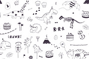 Dinosaur Party, a Pattern Graphic by GooseFrol (Thumbnail 7 of 10)