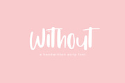 Without | Handwritten Font, a Script Font by Artstudio (Thumbnail 1 of 6)