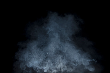 Smoke on black background