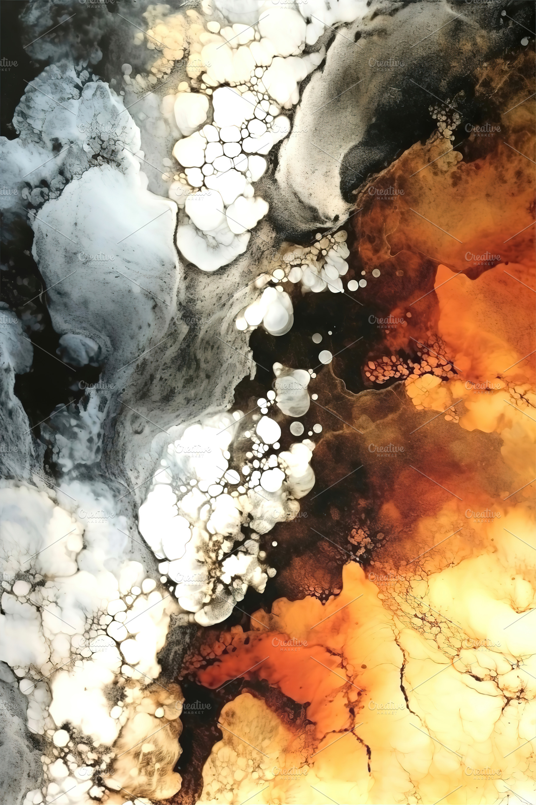 Abstract Chemigram Art Vintage, an Abstract Photo by bbymedia.store
