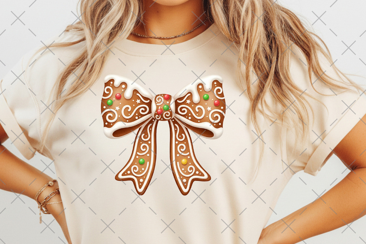 Gingerbread Coquette Bow Christmas, an Illustration by Craft Nest (Photo 6 of 6)