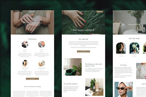 Squarespace Nail Tech Template