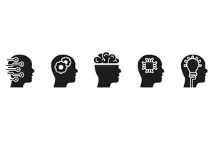 Brainstorm, Cyber Education Icons, a Technology Illustration by Gentle Studio