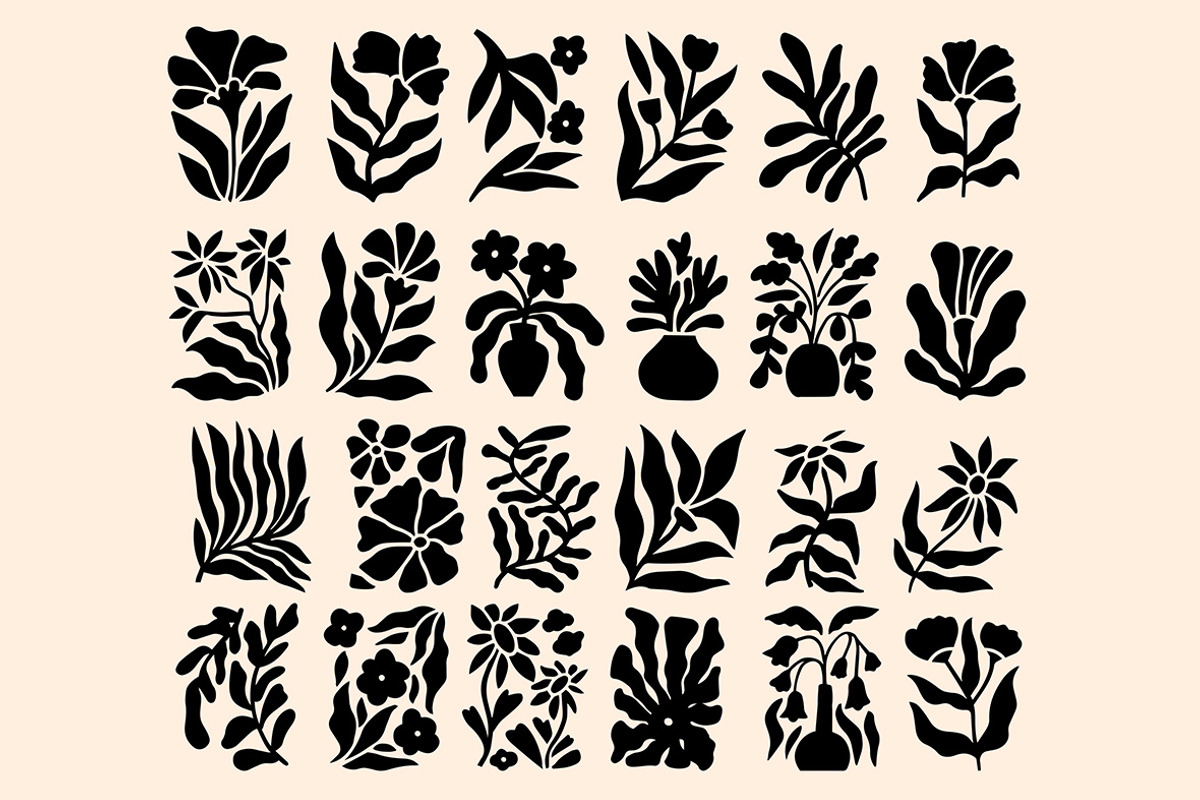 Fluid Floral Linocut Bundle, an Illustration by ClayStudio (Photo 2 of 8)