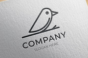 Minimalist bird logo line art, a Branding & Logo Template by Medianeka (Thumbnail 3 of 3)