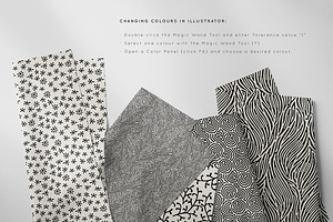 Flourish Seamless Patterns Set