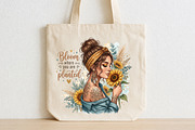 Bloom Where You Are Planted Sunflow, a Seasonal Illustration by CraftArtStudio (Thumbnail 2 of 4)