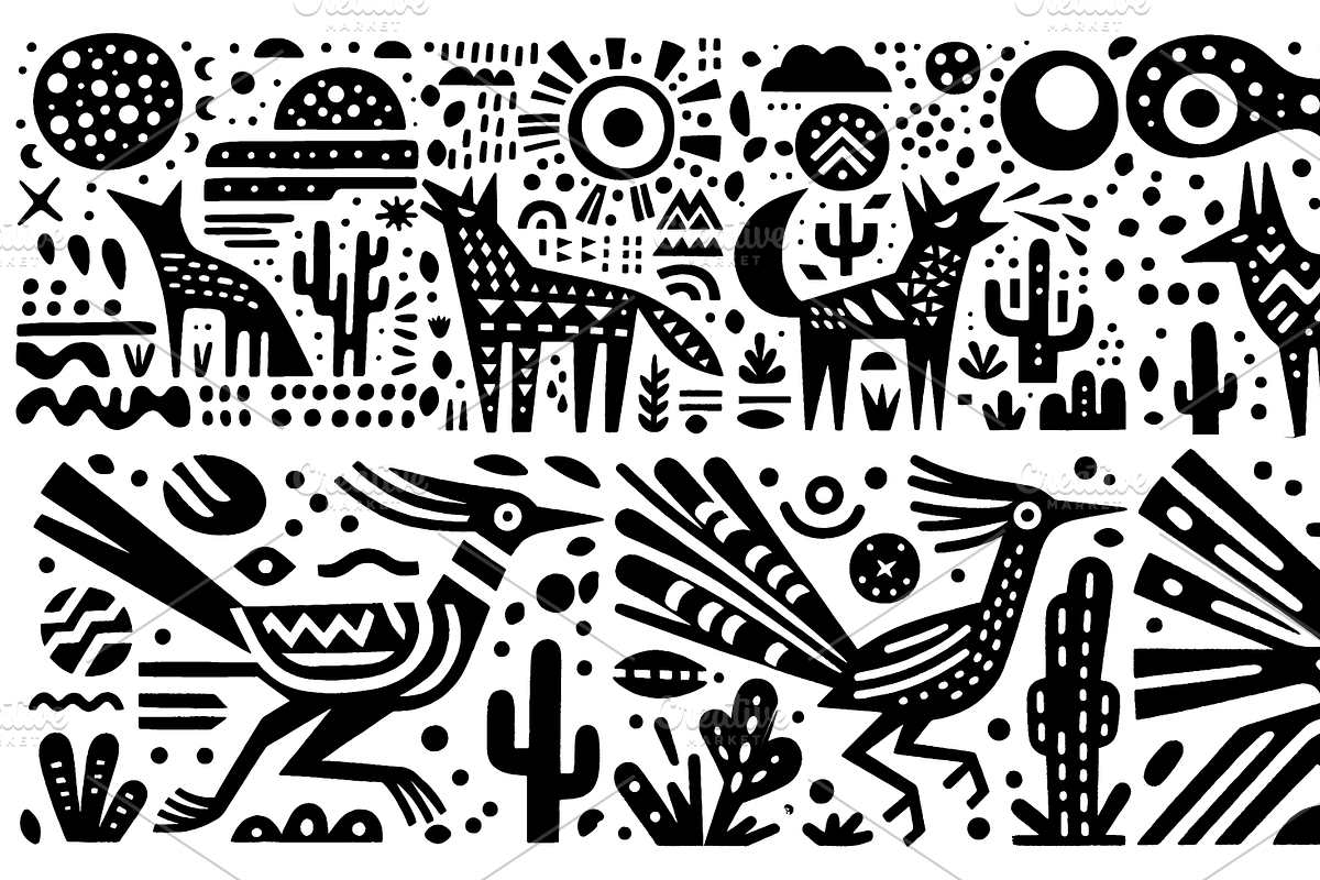 Vintage Animals and Pets Folk Art, a Decorative Illustration by devastd (Photo 21 of 29)