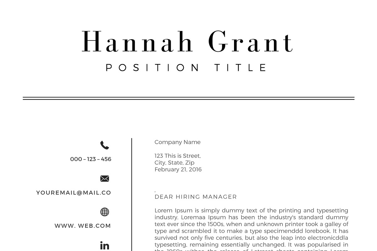 Clean Resume/CV Template Word, a Resume Template by TemplateCrafts (Photo 5 of 6)