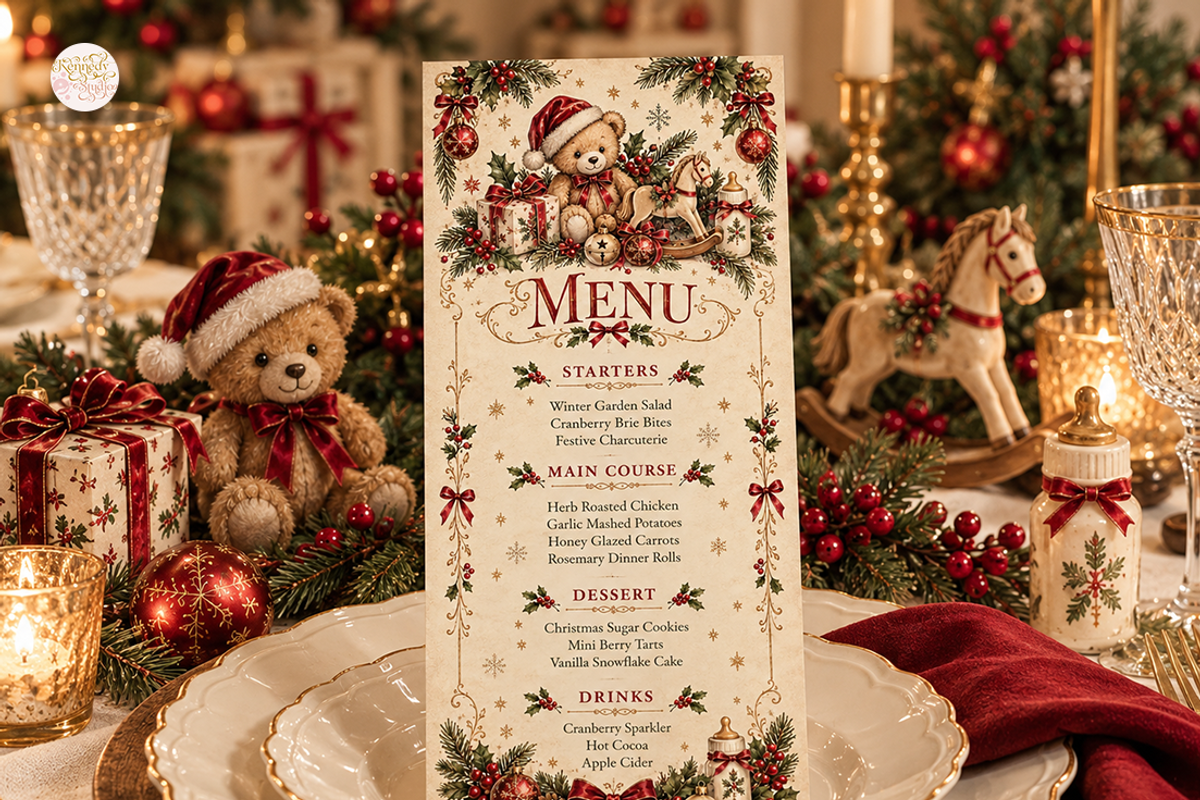 Christmas Baby Shower Bundle Canva, a Marketing Template by KennedyStudio (Photo 15 of 22)
