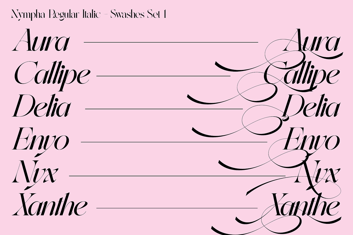 Nympha Luxurious Font, a Font by Lacre Type Foundry (Photo 17 of 22)