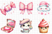 Kawaii Girly Aesthetic Clipart, a Seasonal Illustration by Daily.Designs (Thumbnail 3 of 5)