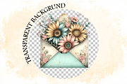Whimsical Summer Envelope Clipart Bu, an Illustration by SVGArt (Thumbnail 8 of 9)