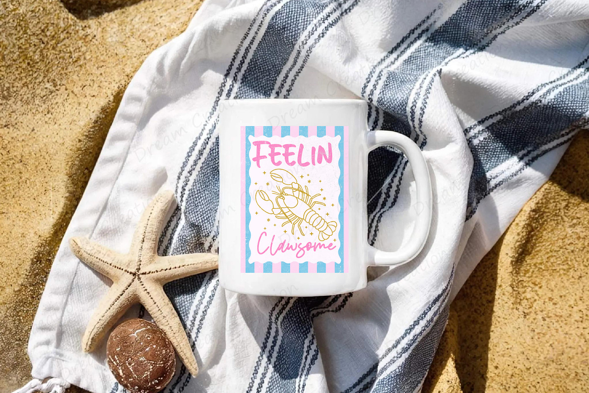 Summer Lobster PNG Hand Drawn Line A, an Illustration by Dream Creation (Photo 6 of 7)