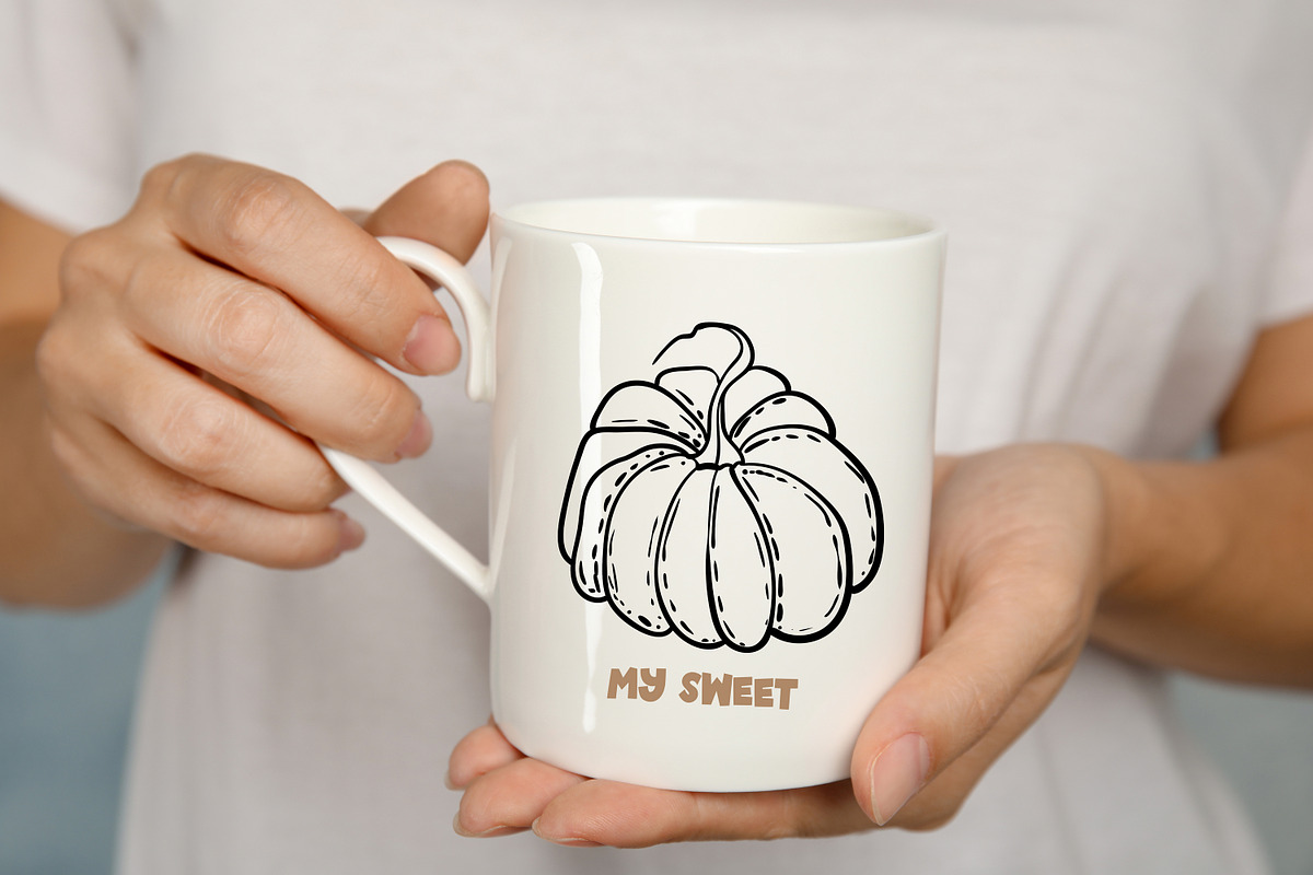Pumpkins - vector clipart, a Seasonal Illustration by Glass Cat Design (Photo 3 of 10)