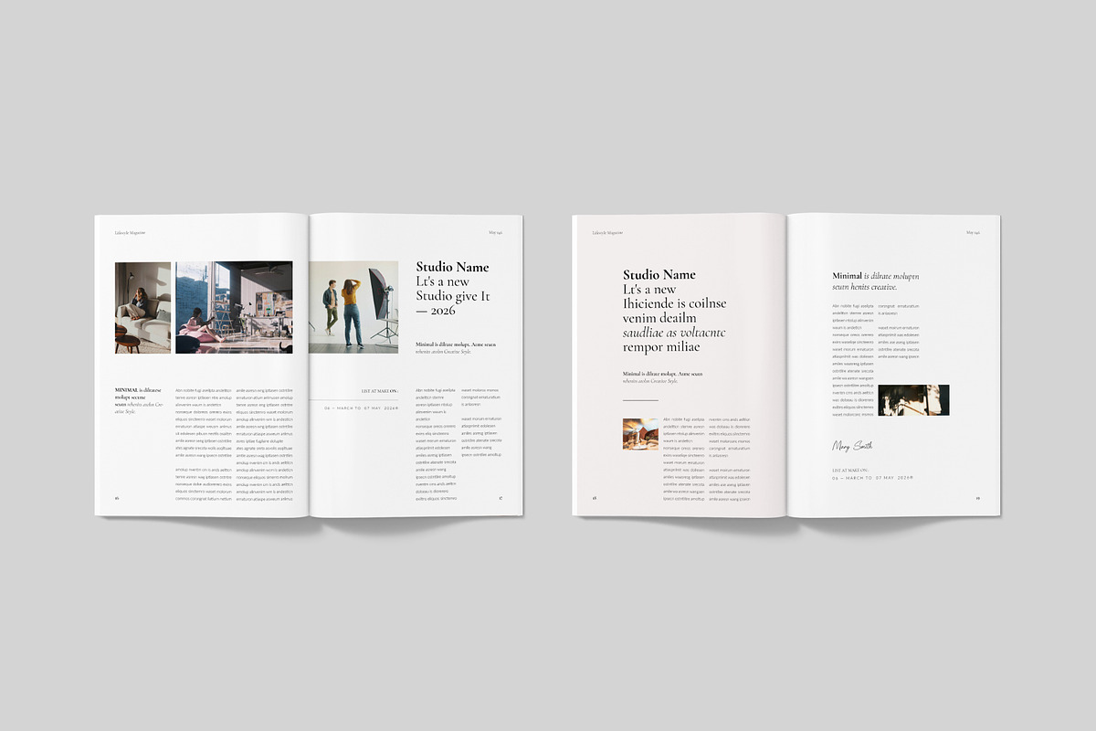 Lifestyle Magazine Template, a Magazine Template by ElvinPrint (Photo 8 of 23)