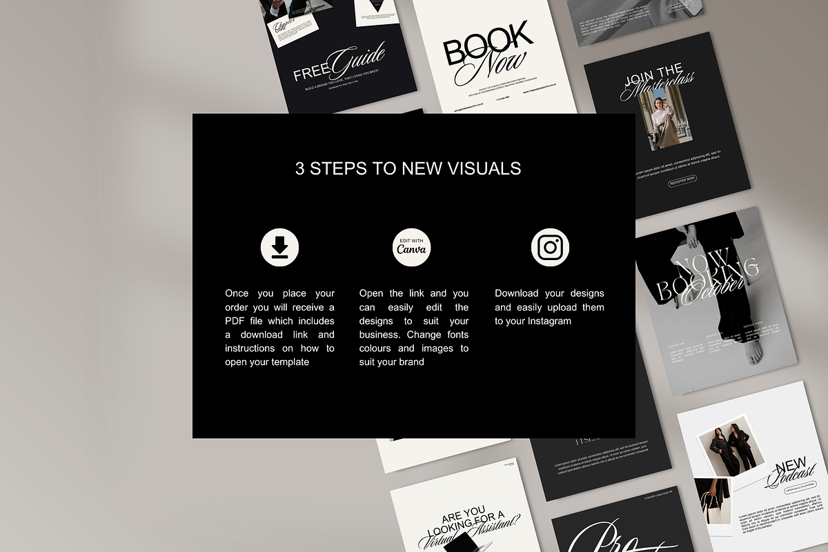 Canva | Luxe Instagram Posts Stories, a Social Media Template by thebusinessoutfit (Photo 12 of 14)