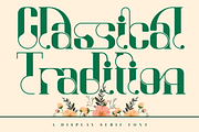 Classical Tradition - Geometric Font, a Serif Font by 177Studio (Thumbnail 1 of 8)