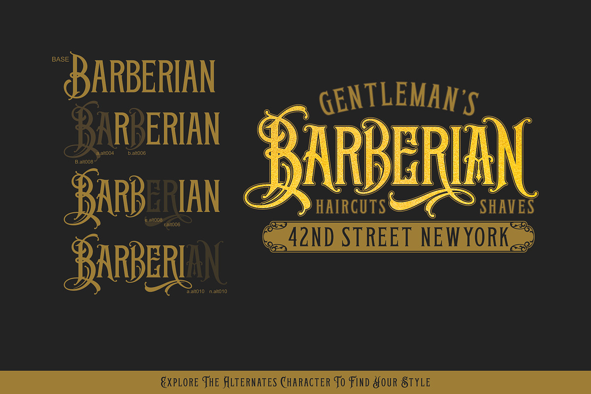 GoldShine with Extras, a Font by uncurve (Photo 6 of 9)