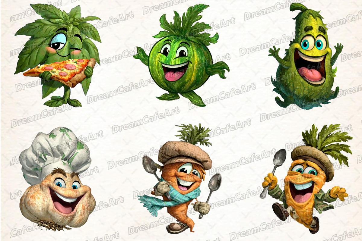 Funny Vegetable Italian Brainrot, an Illustration by DreamCafeArt (Photo 2 of 8)