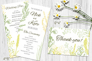 Wedding collection. Green herbs, an Invitation Template by Alena Kaz (Thumbnail 5 of 8)