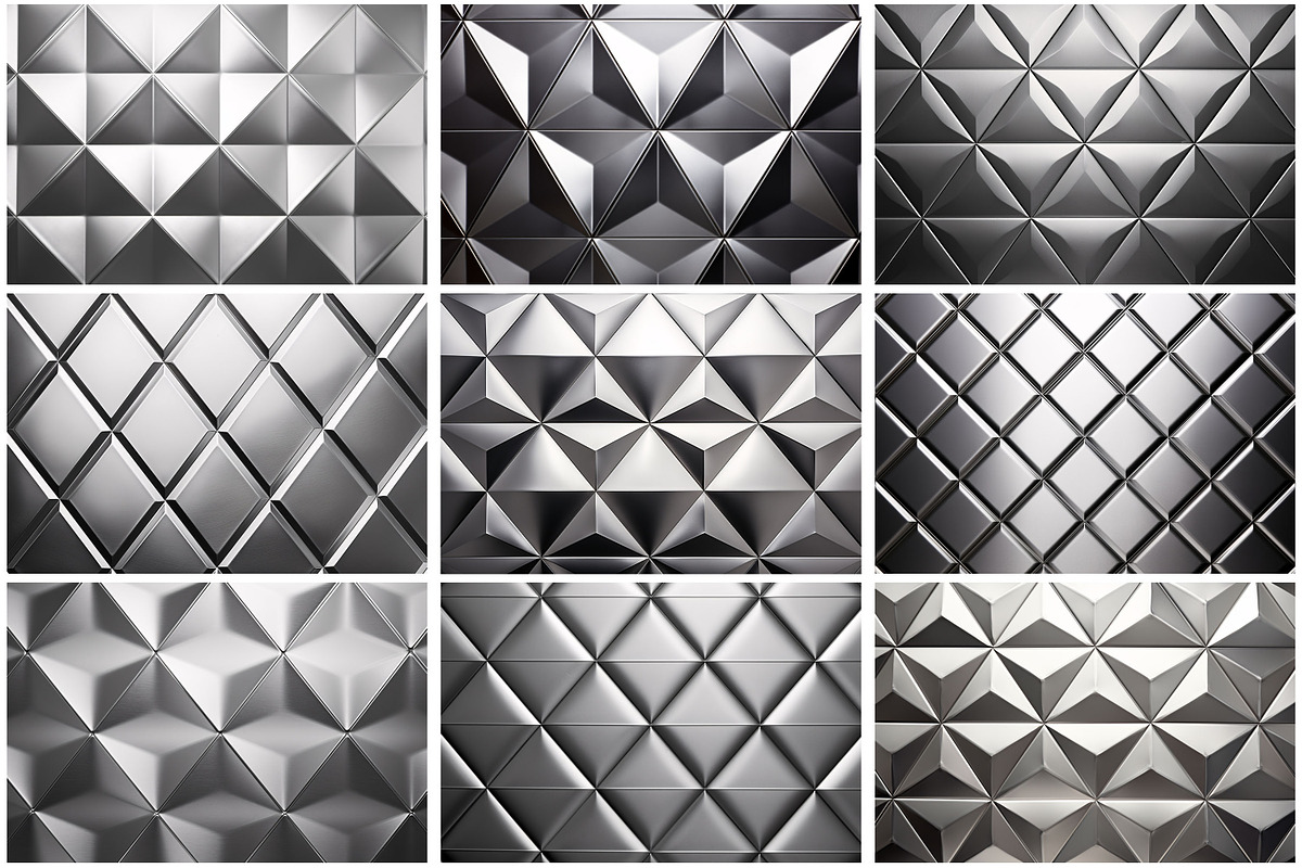 Metallic Polygonal Pattern Backdrop, a Texture Graphic by Forhadx5 (Photo 6 of 6)